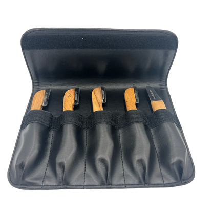 Set of 5 Left Handed Stripping Knife 723L by Aaronco