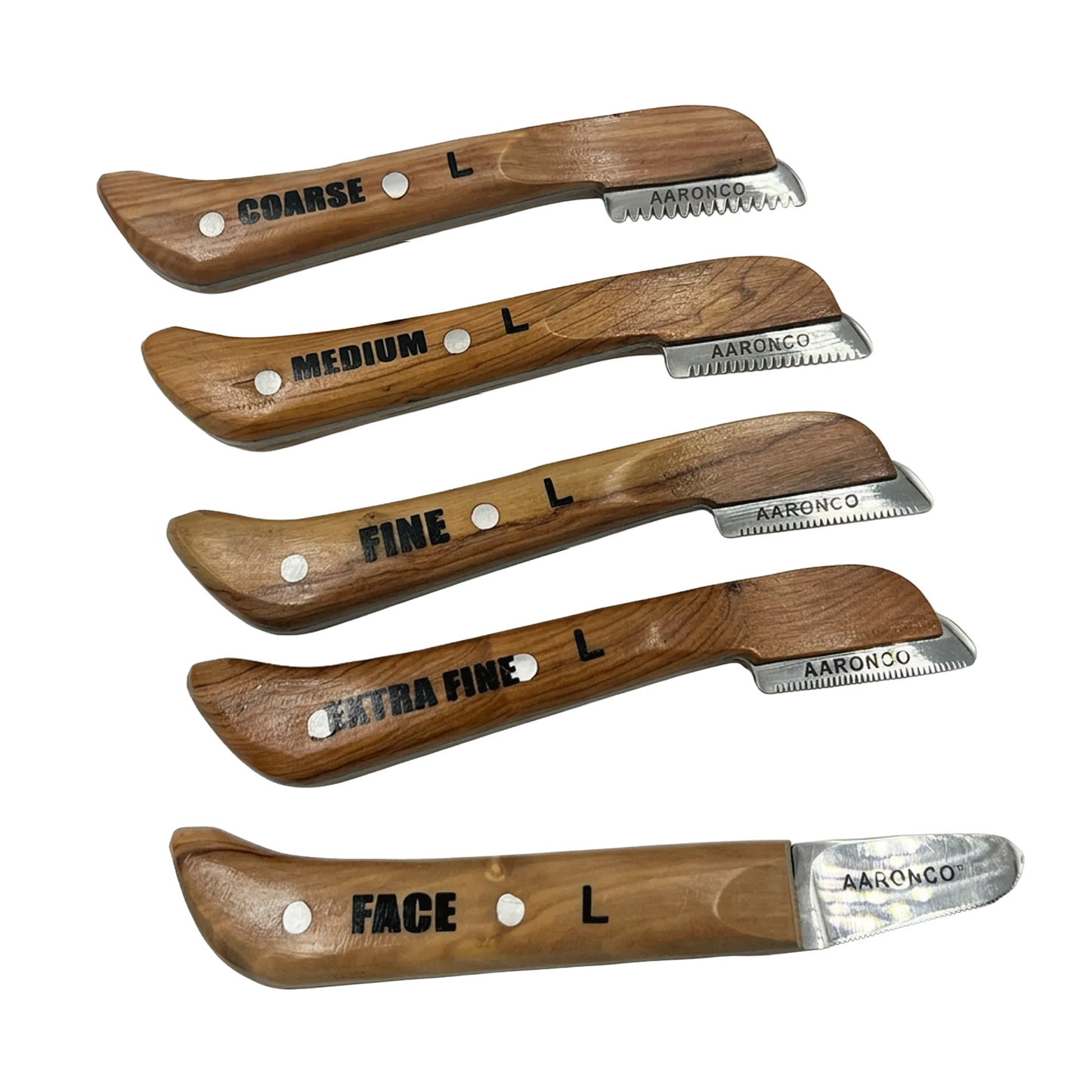Set of 5 Left Handed Stripping Knife 723L by Aaronco