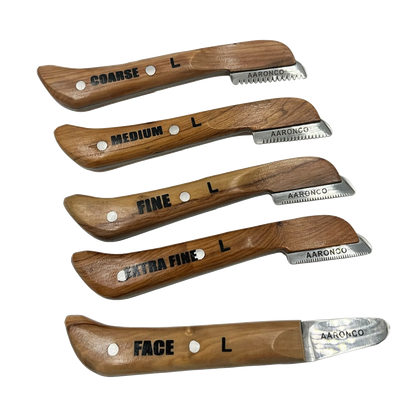 Set of 5 Left Handed Stripping Knife 723L by Aaronco