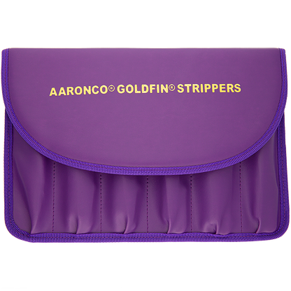 aaronco goldfin set of 6 gold plated stripping knife 735